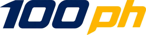 100 ph official logo for Philippines gaming platform